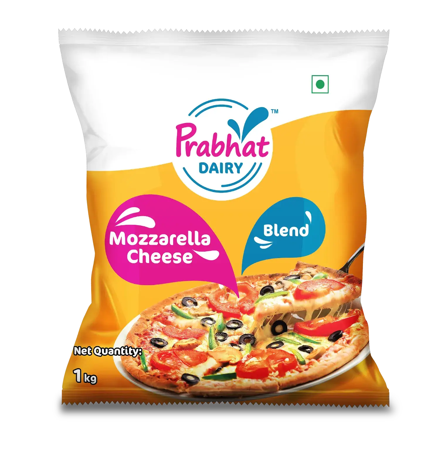 Prabhat Dairy Cheese Mozzarella Blend Pouch 1kg